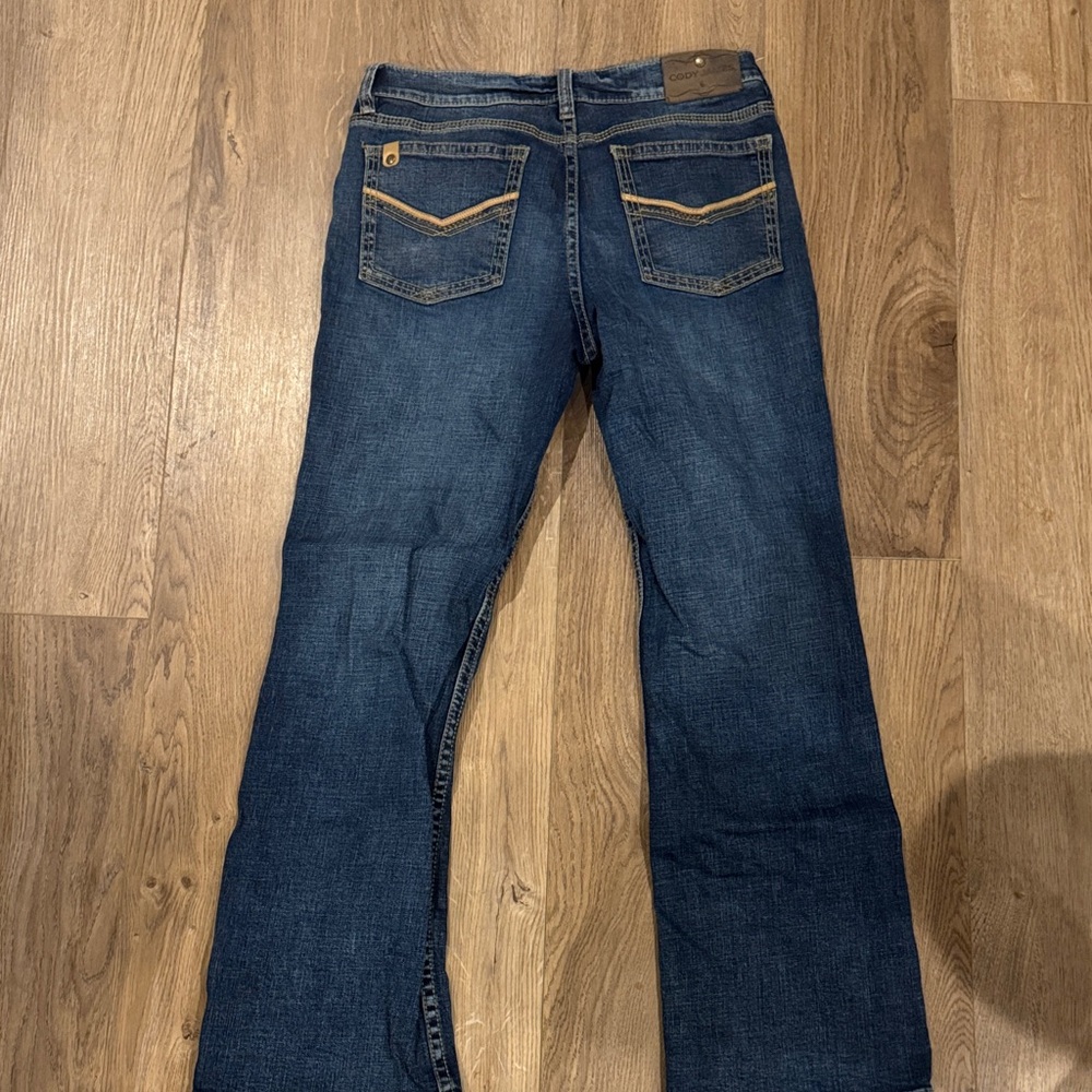 Men's Bootcut Jeans in Classic Blue (Read Details- Long Inseam) - Picture 5 of 6